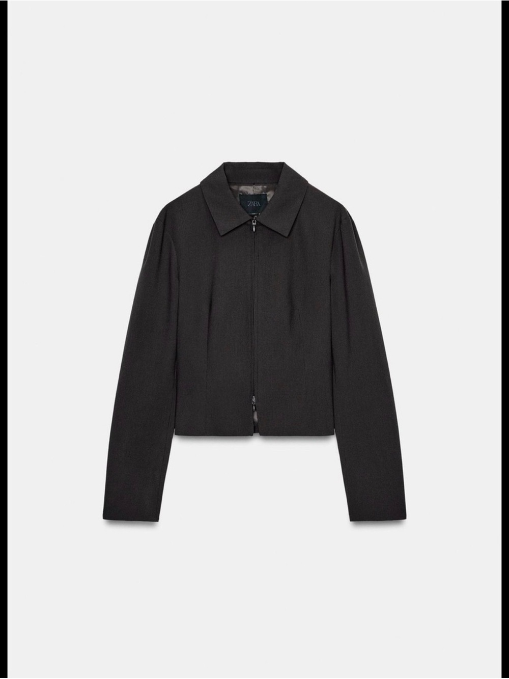 ZARA Stripped Zipper Crop Jacket NWT Ref:2010/868 ❗️